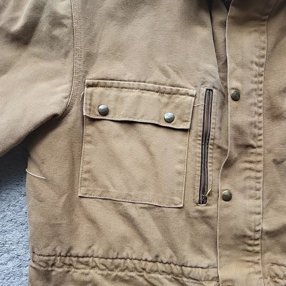 Vintage Carhartt Chore Jacket Men Large Blanket Lined Barn Work Duck Canvas - Picture 6 of 16